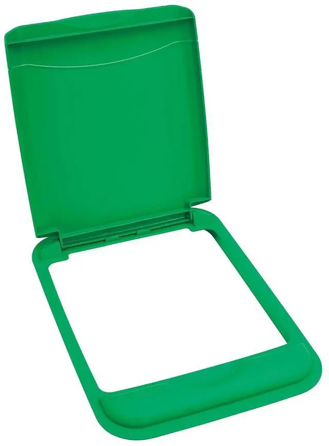 Main image of Rev-A-Shelf 50 Qt Under Sink Garbage Can Lid for Base Kitchen and Bathroom Cabinet, Replacement Plastic Trash Bin Lid Only, Green, RV-50-LID-G-1-40