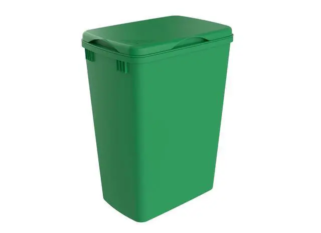 Alt view image 2 of 7 - Rev-A-Shelf 32 Qt Under Sink Garbage Can Lid for Base Kitchen and Bathroom Cabinet, Replacement Plastic Trash Bin Lid Only, Green, RV-32-LID-G-1-40