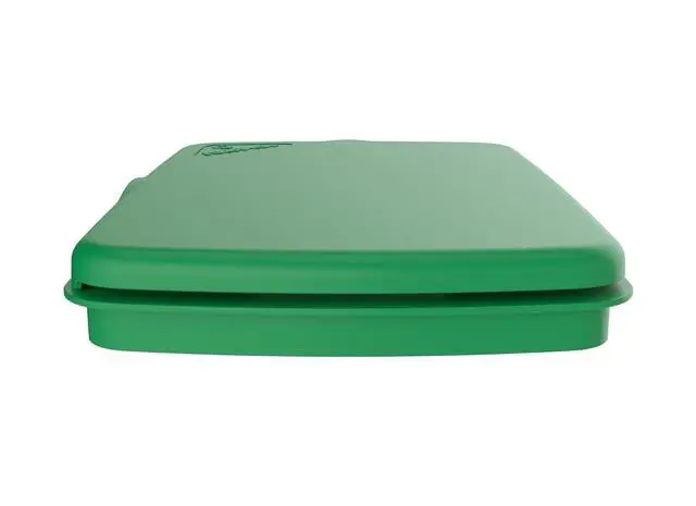 Alt view image 5 of 7 - Rev-A-Shelf 32 Qt Under Sink Garbage Can Lid for Base Kitchen and Bathroom Cabinet, Replacement Plastic Trash Bin Lid Only, Green, RV-32-LID-G-1-40