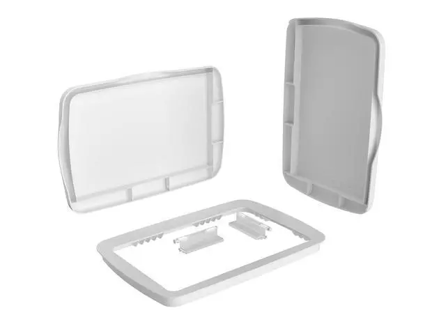 Alt view image 2 of 7 - Rev-A-Shelf 32 Qt Under Sink Garbage Can Lid for Base Kitchen and Bathroom Cabinet, Replacement Plastic Trash Bin Lid Only, White, RV-32-LID-1-40