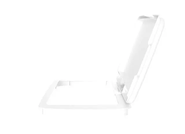 Alt view image 6 of 7 - Rev-A-Shelf 32 Qt Under Sink Garbage Can Lid for Base Kitchen and Bathroom Cabinet, Replacement Plastic Trash Bin Lid Only, White, RV-32-LID-1-40