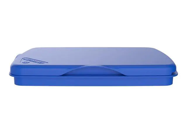 Alt view image 4 of 7 - Rev-A-Shelf 32 Qt Under Sink Garbage Can Lid for Base Kitchen and Bathroom Cabinet, Replacement Plastic Trash Bin Lid Only, Blue, RV-32-LID-22-1