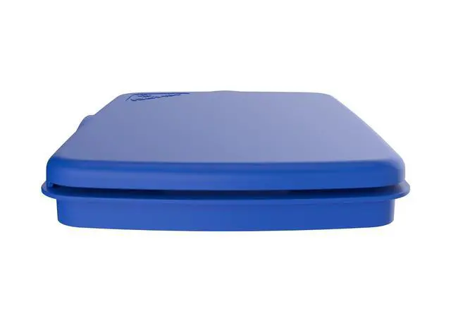 Alt view image 5 of 7 - Rev-A-Shelf 32 Qt Under Sink Garbage Can Lid for Base Kitchen and Bathroom Cabinet, Replacement Plastic Trash Bin Lid Only, Blue, RV-32-LID-22-1