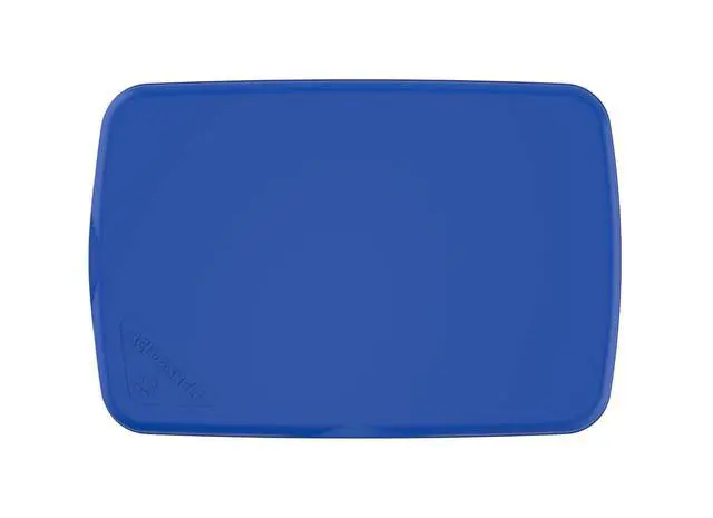 Alt view image 7 of 7 - Rev-A-Shelf 32 Qt Under Sink Garbage Can Lid for Base Kitchen and Bathroom Cabinet, Replacement Plastic Trash Bin Lid Only, Blue, RV-32-LID-22-1