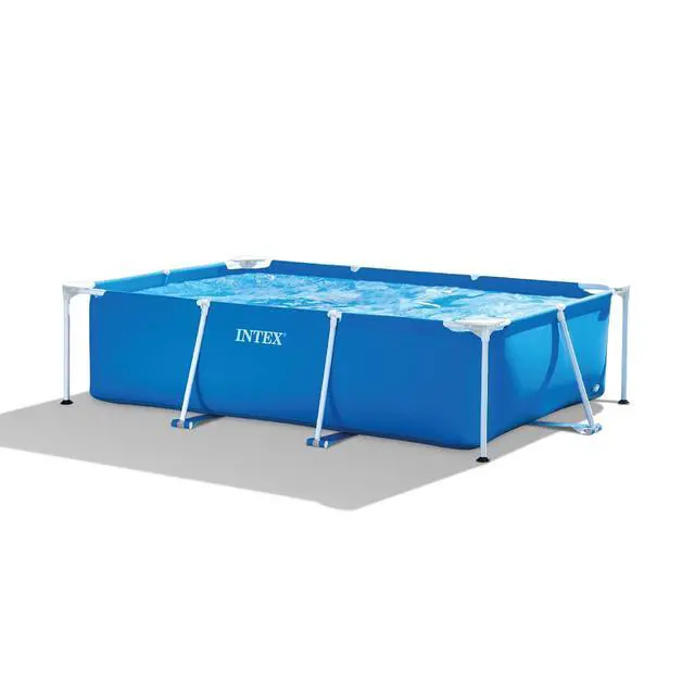 Alt view image 7 of 7 - INTEX Rectangular Frame 8 ft 6 in x 5 ft 3 in x 25 in Above Ground Pool, Swimming Pool with Steel Frame, Pump Not Included | 28271EH - Pool Only (Pump Not Included)