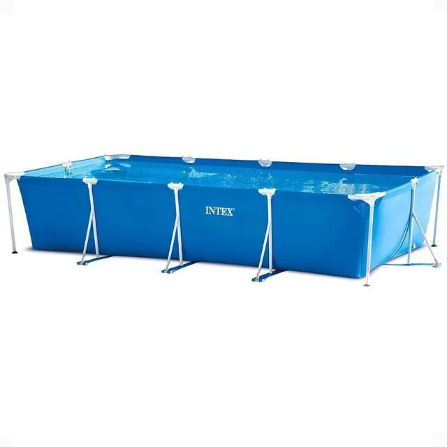 Main image of INTEX Metal Frame 14ft 9in x 7ft 3in x 33in Above Ground Swimming Pool | 28273EH - Pool Only (Pump Not Included)