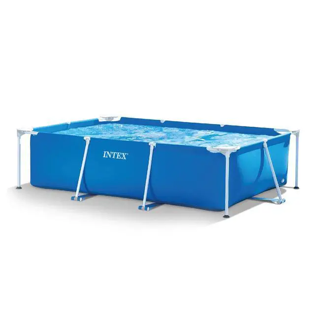 Alt view image 7 of 7 - INTEX Metal Frame 9ft 10in x 6ft 6.75in x 29.5in Above Ground Swimming Pool | 28272EH -Pool Only (Pump Not Included)