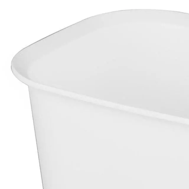 Alt view image 5 of 5 - Sterilite 3 Gallon Small Open Rectangular Wastebasket, White, 8 Pack