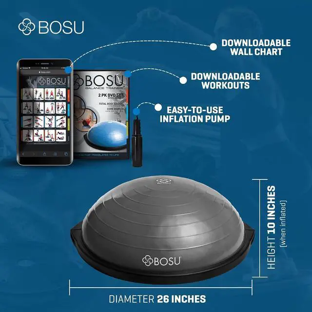 Alt view image 2 of 7 - BOSU® Pro Balance Trainer
