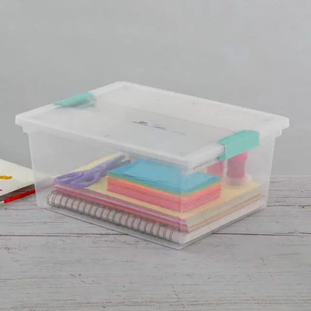 Alt view image 4 of 7 - Sterilite Deep Clip Box, Clear Storage Bin with Latching Lid, 4 Pack