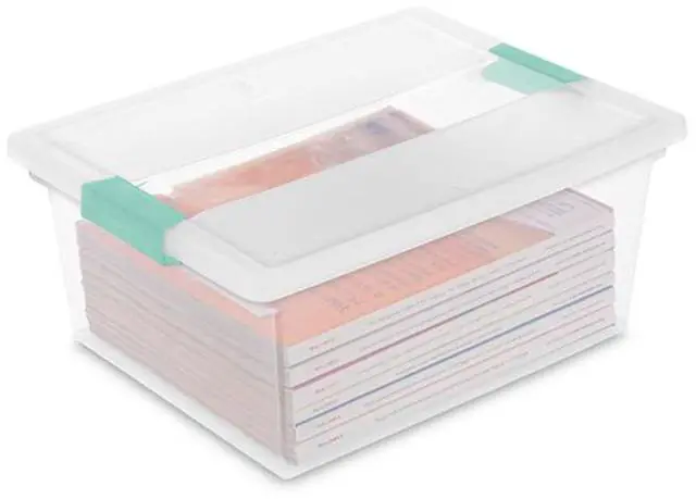 Alt view image 7 of 7 - Sterilite Deep Clip Box, Clear Storage Bin with Latching Lid, 4 Pack