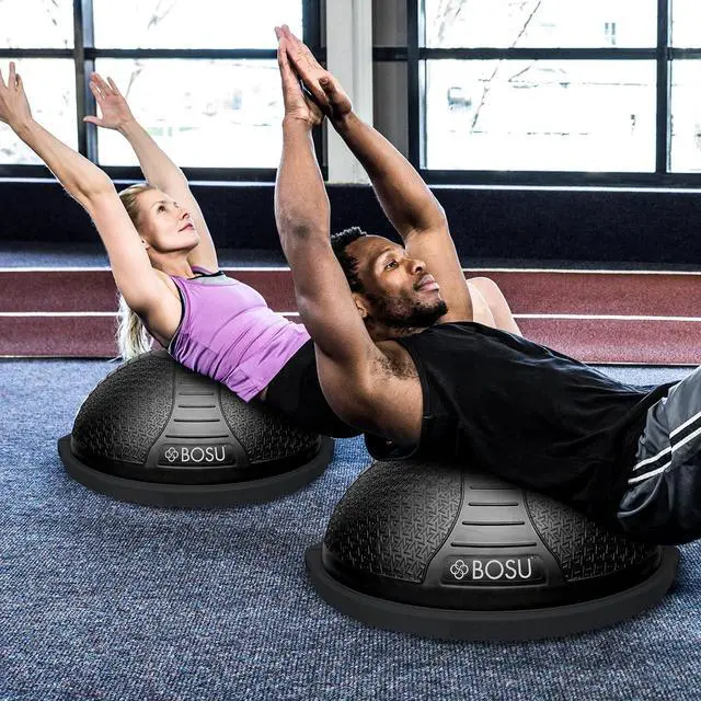 Alt view image 4 of 7 - Bosu Pro NexGen 25IN Home Fitness Exercise Gym Balance Trainer with Pump