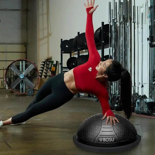 Alt view image 6 of 7 - Bosu Pro NexGen 25IN Home Fitness Exercise Gym Balance Trainer with Pump