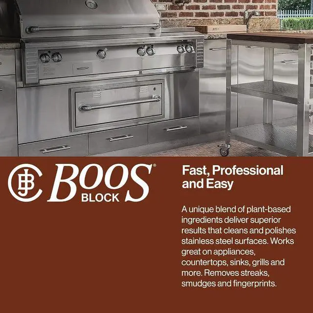 Alt view image 4 of 7 - John Boos Stainless Steel Cleaner with Fine Mist Spray, Lavender Scent, 8 oz - Streak-Free Cleaning Polish & Stain Remover for Stoves, Ovens, Sinks, & Kitchen Surfaces