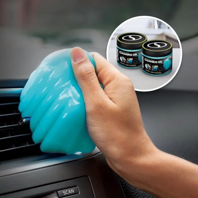 Main image of AUTO JOE Car Cleaning Gel, Automotive Dust Car Crevice Cleaner, Slime Auto Air Vent and Interior Detail Removal, Car Putty and Keyboard Cleaner (2-Pack, Unscented)