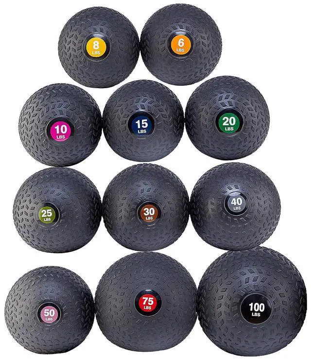 Alt view image 6 of 7 - Fitvids Slam Medicine Wall Balls Workout Exercise Fitness Weighted Balls for Cross Training, Strength and Conditioning Exercises, Cardio and Core Workouts
