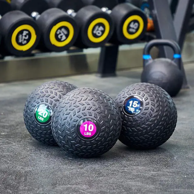Alt view image 7 of 7 - Fitvids Slam Medicine Wall Balls Workout Exercise Fitness Weighted Balls for Cross Training, Strength and Conditioning Exercises, Cardio and Core Workouts