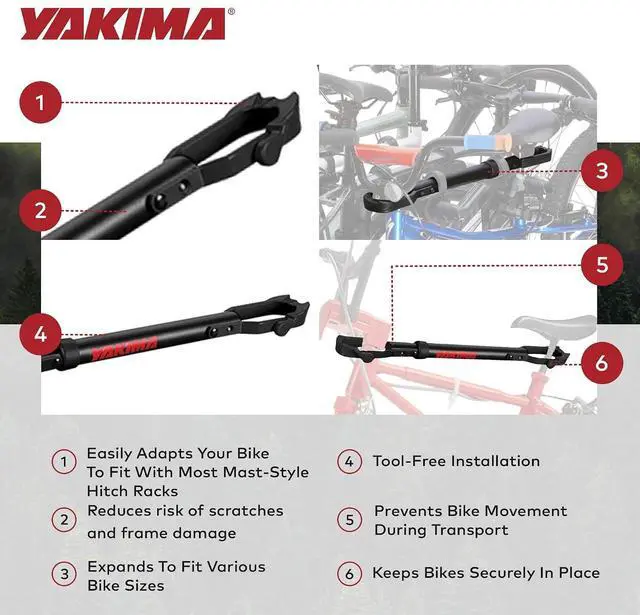 Alt view image 3 of 7 - Yakima TubeTop Crossbar Adapter