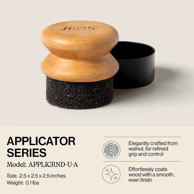 Alt view image 3 of 7 - John Boos 3-Piece All-Natural Care & Maintenance Set | 16 oz Mystery Oil, 5 oz Board Cream & Round Applicator for Butcher Blocks, Cutting Boards, Wood Countertops & Wooden Utensils