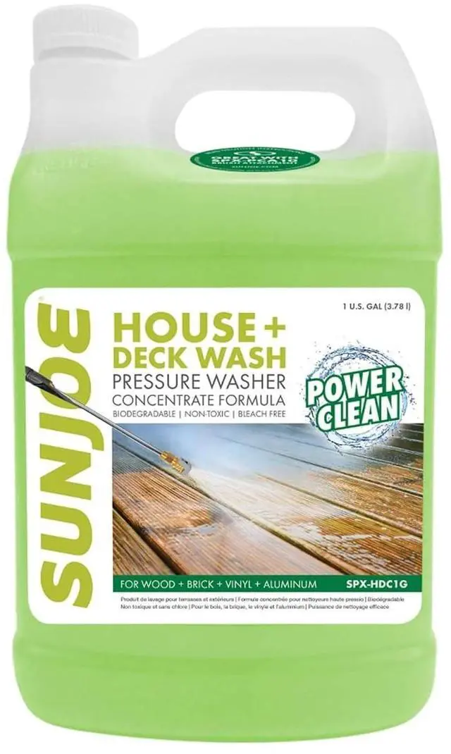 Main image of Sun Joe SPX-HDC1G House and Deck All-Purpose Pressure Washer Rated Concentrated Cleaner, 1-Gallon , White , 128 Fl Oz (Pack of 1)