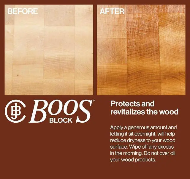 Alt view image 4 of 7 - John Boos All-Natural Mystery Oil, Revitalizing Wood Conditioner, 16 oz - Food-Grade Mineral Oil for Butcher Blocks, Cutting Boards, Countertops and Wooden Culinary Utensils