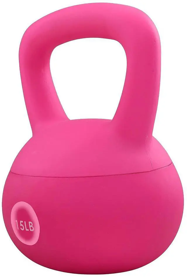 Main image of Signature Fitness Soft Kettlebells - Sea and Iron Sand Filled Weights for Women and Men - Color Coded Soft Vinyl Kettlebells, Multiple Sizes