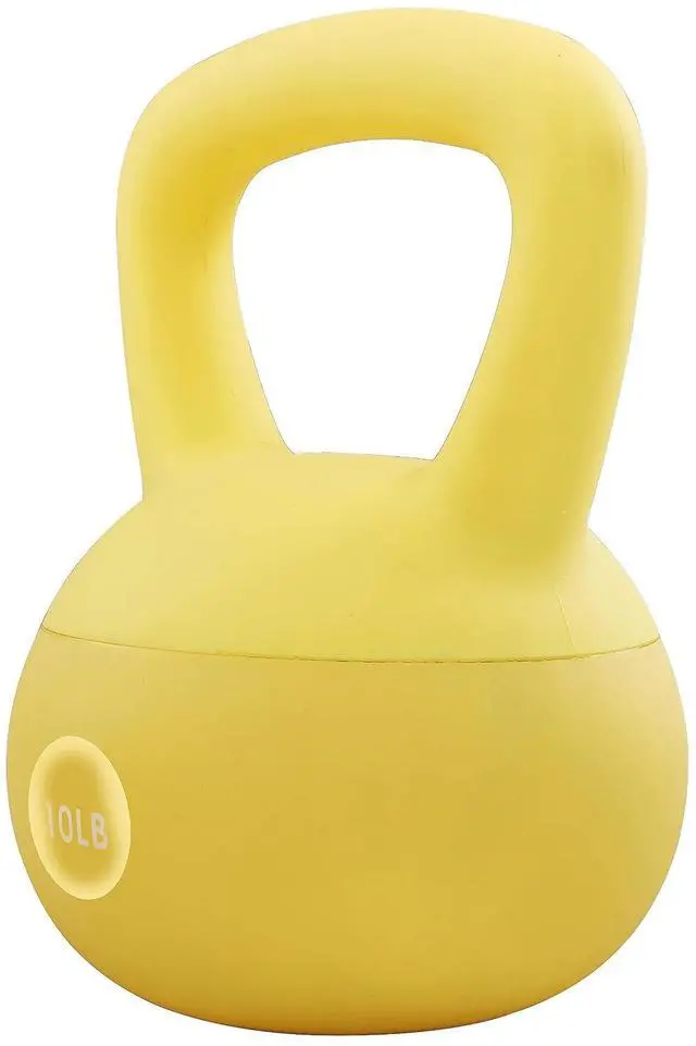 Main image of Signature Fitness Soft Kettlebells - Sea and Iron Sand Filled Weights for Women and Men - Color Coded Soft Vinyl Kettlebells, Multiple Sizes