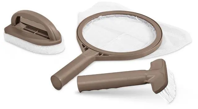 Main image of Intex PureSpa Hot Tub and Spa Maintenance Accessory Kit with Curved Brush, Mesh Net Skimmer, and Scrubber for Inflatable PureSpa Home Hot Tubs