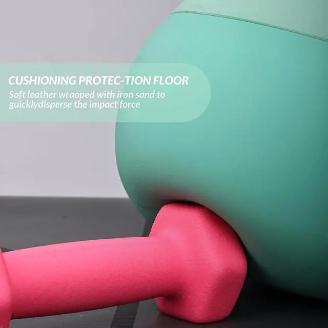 Alt view image 3 of 6 - Signature Fitness Soft Kettlebells - Sea and Iron Sand Filled Weights for Women and Men - Color Coded Soft Vinyl Kettlebells, Multiple Sizes