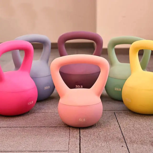 Alt view image 4 of 6 - Signature Fitness Soft Kettlebells - Sea and Iron Sand Filled Weights for Women and Men - Color Coded Soft Vinyl Kettlebells, Multiple Sizes