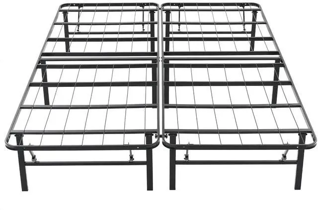 Main image of Hercules Folding Metal Bed Frame, 14" Platform Mattress Foundation, No Box Spring Needed, Queen