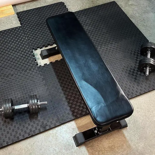 Alt view image 7 of 7 - BalanceFrom Puzzle Exercise Mat 1/2-inch Thick, EVA Interlocking Foam Floor | Tiles for Home Gym, Studio, or Playroom Flooring, Black, 24 in x 24 in x 1/2 in, 144 Sq Ft - 36 Tiles