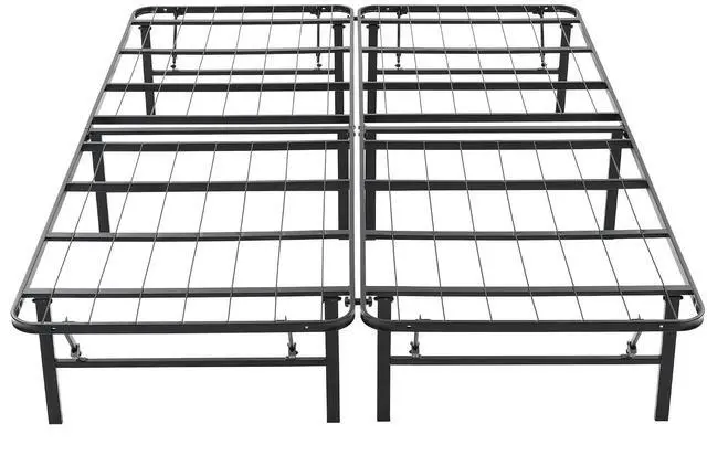Main image of Hercules Folding Metal Bed Frame, 14 Inch Platform Foundation, King Size | Mattress Foundation Support for King Bed