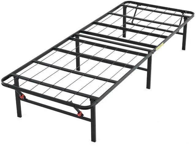 Main image of Hercules Folding Metal Bed Frame, 14 Inch Platform Mattress Foundation, Twin