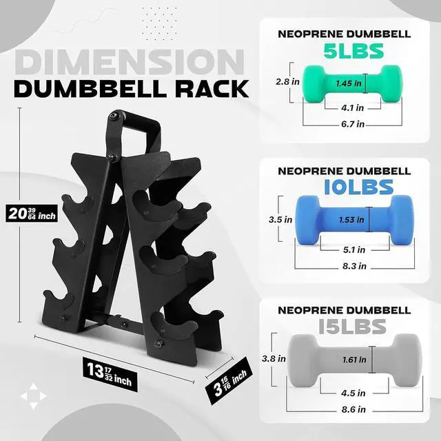 Alt view image 2 of 7 - Yes4All Neoprene Coated Dumbbell Hand Weight Sets of 2 - Multiple Weight Options with 15 Colors, Anti-roll, Anti-Slip, Hexagon Shape