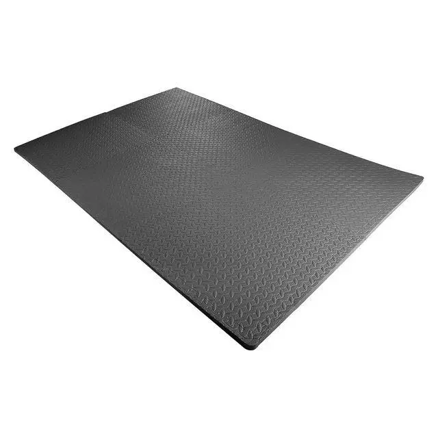 Alt view image 6 of 7 - BalanceFrom 6 Piece Foam Floor Mat Puzzle Tiles, 3/4 Thick, 24 Sq Ft | 7.5-10 Ft Adjustable Height - Indoor and Outdoor Hoops Game Equipment for Backyard, Driveway, and Garage