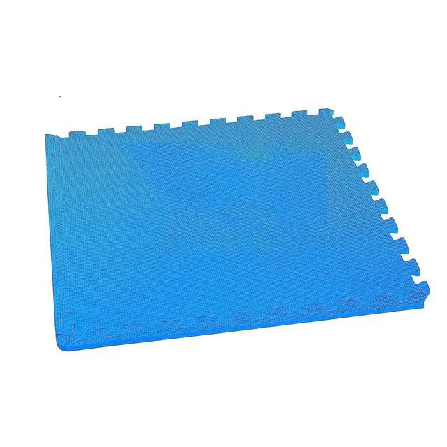 Alt view image 7 of 7 - BalanceFrom Puzzle Exercise Mat 1/2" Thick, EVA Interlocking Foam Floor | Tiles for Home Gym, Mat for Home Workout Equipment, Floor Padding for Kids, Blue, 24 in x 24 in x 1/2 in, 24 Sq Ft - 6 Tiles