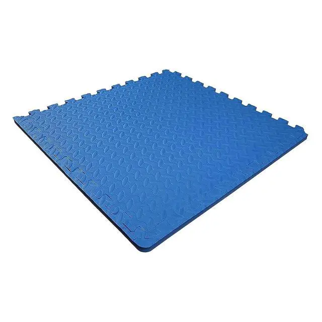Alt view image 7 of 7 - BalanceFrom Puzzle Exercise Mat 3/4" Thick, EVA Interlocking Foam Floor | Tiles for Home Gym, Mat for Home Workout Equipment, Floor Padding for Kids, Blue, 24 in x 24 in x 3/4 in, 24 Sq Ft - 6 Tiles