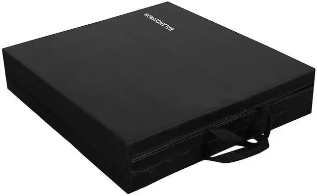Alt view image 7 of 7 - BalanceFrom 6x2 Feet 3-Panel Folding Gymnastics Mat 1.5-Inch Thick Pad with Vinyl Surface and Carrying Handles for Tumbling, Yoga, Pilates, Home Workouts, and Martial Arts