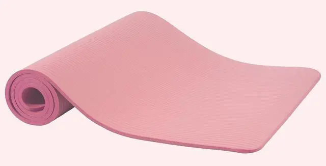 Alt view image 2 of 7 - Fitvids Yoga Mat, 1/2-Inch Extra Thick High Density Exercise Mat, Anti-Tear Exercise Yoga Mat with Carrying Strap, Suitable for Various Yoga Exercises