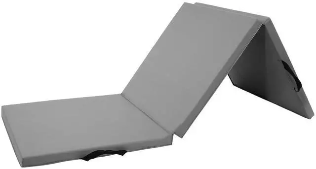 Main image of BalanceFrom 6x2 Feet 3-Panel Folding Gymnastics Mat 1.5-Inch Thick Pad with Vinyl Surface and Carrying Handles for Tumbling, Yoga, Pilates, Home Workouts, and Martial Arts