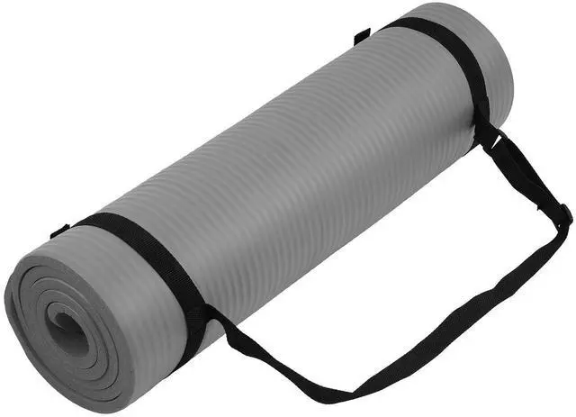 Main image of Fitvids Yoga Mat, 1/2-Inch Extra Thick High Density Exercise Mat, Anti-Tear Exercise Yoga Mat with Carrying Strap, Suitable for Various Yoga Exercises