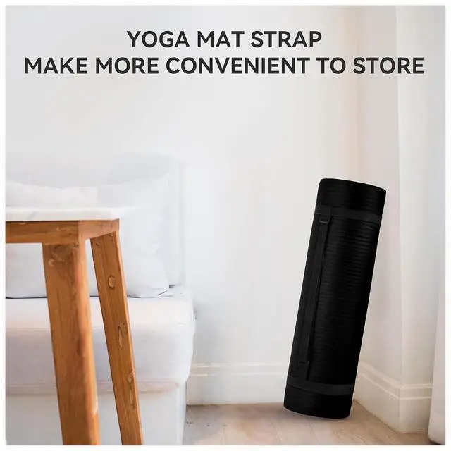 Alt view image 7 of 7 - Fitvids Yoga Mat, 1/2-Inch Extra Thick High Density Exercise Mat, Anti-Tear Exercise Yoga Mat with Carrying Strap, Suitable for Various Yoga Exercises