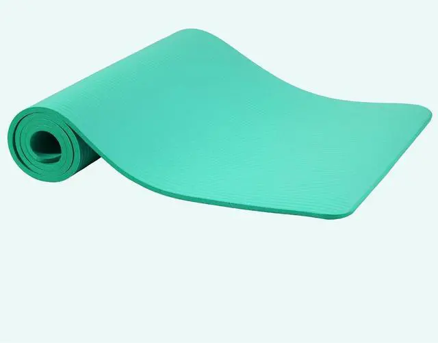 Alt view image 2 of 7 - Fitvids Yoga Mat, 1/2-Inch Extra Thick High Density Exercise Mat, Anti-Tear Exercise Yoga Mat with Carrying Strap, Suitable for Various Yoga Exercises
