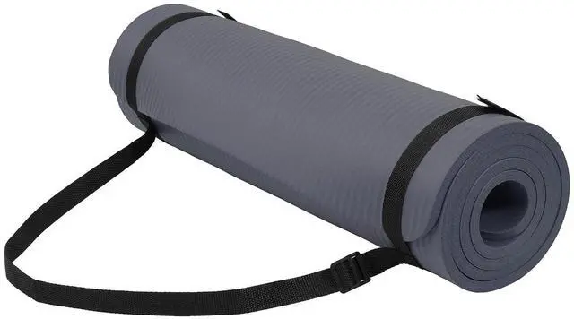 Main image of Fitvids Yoga Mat, 1/2-Inch Extra Thick High Density Exercise Mat, Anti-Tear Exercise Yoga Mat with Carrying Strap, Suitable for Various Yoga Exercises
