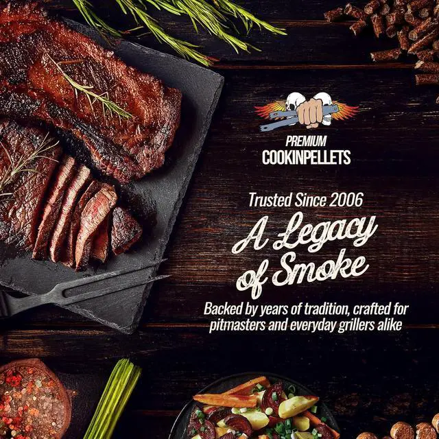 Alt view image 5 of 7 - CookinPellets Premium Heavenly Hickory All Natural Hardwood BBQ Grill Wood Pellets for Indoor and Outdoor Pellet Grill and Pellet Smoker, 3 Pound Bag
