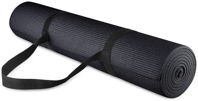 Main image of Fitvids All Purpose 1/4-Inch High Density Anti-Tear Exercise Yoga Mat with Carrying Strap, Multiple Colors