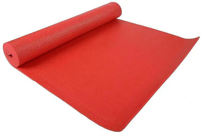 Alt view image 3 of 5 - Fitvids All Purpose 1/4-Inch High Density Anti-Tear Exercise Yoga Mat with Carrying Strap, Multiple Colors