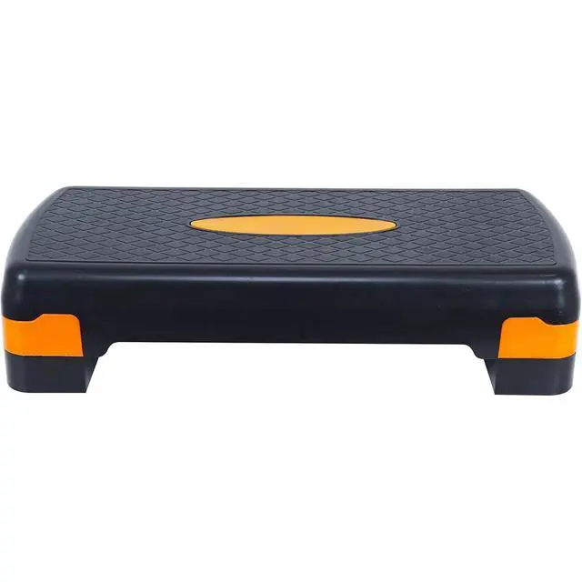 Alt view image 4 of 6 - Fitvids Aerobic Step Platform Trainer with Adjustable 2-Level Risers, 400 Pound Weight Capacity Non-Slip Exercise Stepper