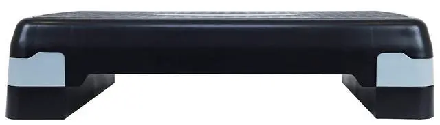 Alt view image 2 of 6 - Fitvids Aerobic Step Platform Trainer with Adjustable 2-Level Risers, 400 Pound Weight Capacity Non-Slip Exercise Stepper